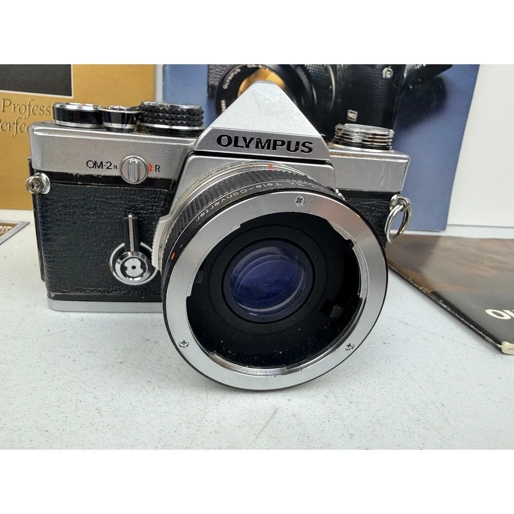 Olympus OM-2n 35mm Film Camera w/ Lens Lot BX